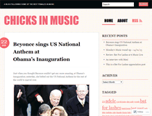 Tablet Screenshot of chicksinmusic.wordpress.com