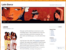 Tablet Screenshot of latindancehistory.wordpress.com