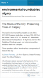 Mobile Screenshot of environmentalroundtablecalgary.wordpress.com