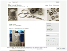 Tablet Screenshot of onematerialmama.wordpress.com