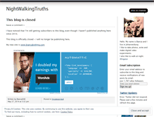 Tablet Screenshot of nightwalkingtruths.wordpress.com