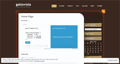 Desktop Screenshot of gattoviola.wordpress.com