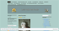 Desktop Screenshot of letstalkpetfoods.wordpress.com