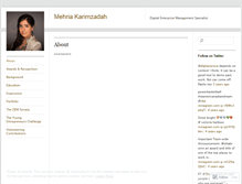 Tablet Screenshot of mehria.wordpress.com
