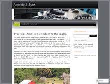 Tablet Screenshot of amandajzook.wordpress.com