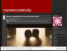 Tablet Screenshot of myowncreativity.wordpress.com