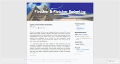 Desktop Screenshot of fletcherbudgeting.wordpress.com