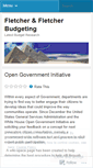 Mobile Screenshot of fletcherbudgeting.wordpress.com