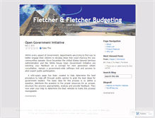 Tablet Screenshot of fletcherbudgeting.wordpress.com