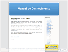 Tablet Screenshot of manualdoconhecimento.wordpress.com