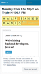 Mobile Screenshot of halfbakedradio.wordpress.com