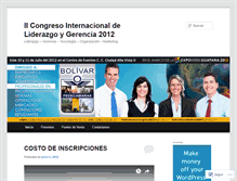 Tablet Screenshot of congresointernacional2012.wordpress.com