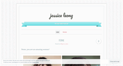 Desktop Screenshot of jessicaleong.wordpress.com