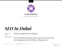 Tablet Screenshot of flossieokeefe.wordpress.com