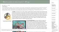 Desktop Screenshot of multicentricinstitute.wordpress.com