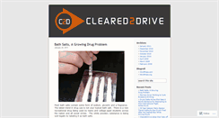 Desktop Screenshot of cleared2drive.wordpress.com