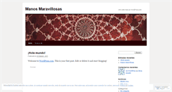 Desktop Screenshot of manosmaravillosas.wordpress.com