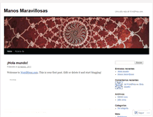 Tablet Screenshot of manosmaravillosas.wordpress.com