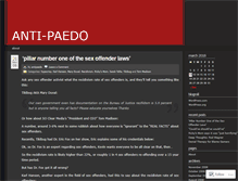 Tablet Screenshot of antipaedo.wordpress.com