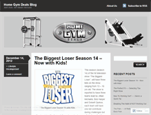 Tablet Screenshot of homegymdeals.wordpress.com
