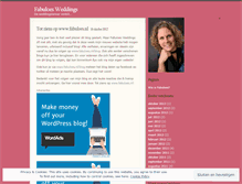 Tablet Screenshot of fabuloesweddings.wordpress.com