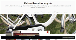 Desktop Screenshot of fahrradhaushubeny.wordpress.com