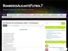 Tablet Screenshot of bomberosalicantefutbol7.wordpress.com