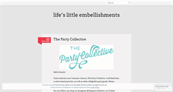 Desktop Screenshot of lifeslittleembellishments.wordpress.com