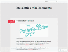 Tablet Screenshot of lifeslittleembellishments.wordpress.com