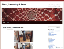 Tablet Screenshot of bloodsweatshoptears.wordpress.com