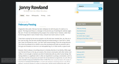 Desktop Screenshot of jonnyrowland.wordpress.com