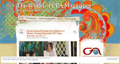 Desktop Screenshot of cfamagazines.wordpress.com