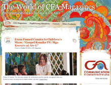 Tablet Screenshot of cfamagazines.wordpress.com
