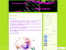 Tablet Screenshot of materialgenetico.wordpress.com