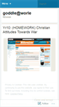 Mobile Screenshot of goddleatworle.wordpress.com