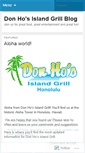 Mobile Screenshot of donhosislandgrill.wordpress.com