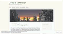 Desktop Screenshot of livinginvancouver.wordpress.com