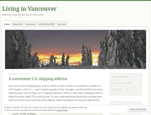 Tablet Screenshot of livinginvancouver.wordpress.com