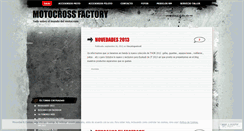 Desktop Screenshot of motocrossfactory.wordpress.com