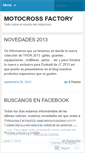 Mobile Screenshot of motocrossfactory.wordpress.com