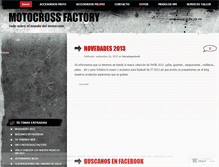 Tablet Screenshot of motocrossfactory.wordpress.com