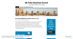 Desktop Screenshot of myfakeamericanaccent.wordpress.com