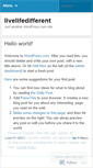 Mobile Screenshot of livelifedifferent.wordpress.com