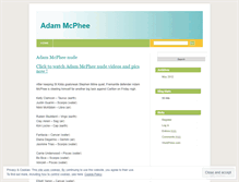 Tablet Screenshot of adammcphee.wordpress.com