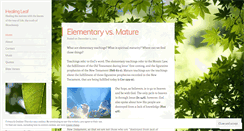 Desktop Screenshot of healingleaf.wordpress.com