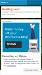 Mobile Screenshot of healingleaf.wordpress.com