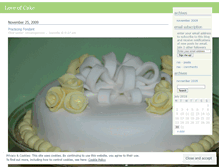 Tablet Screenshot of loveofcake.wordpress.com