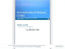 Tablet Screenshot of investinsaipan.wordpress.com