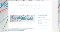 Desktop Screenshot of mrsmarymusique.wordpress.com