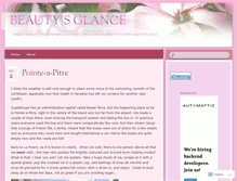 Tablet Screenshot of beautysglance.wordpress.com